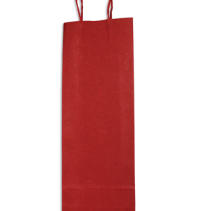 Sacola De Papel Para Vinho - Vermelho